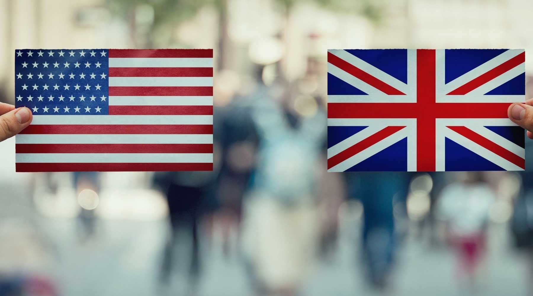 کلماتی که در بریتیش و امریکن معنای متفاوتی دارند در جدول